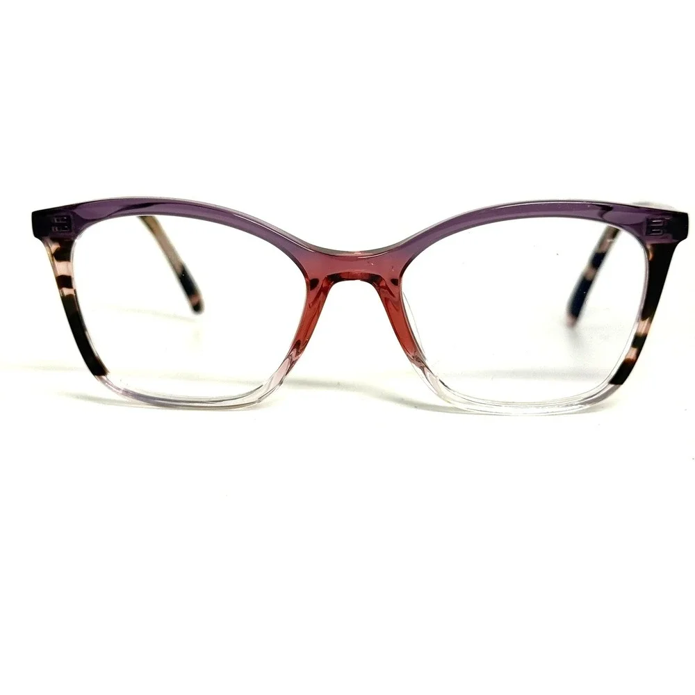 Nifties NI9514 Eyeglasses Purple Clear Tortoise Cat Eye Frame 50-17-140 col 3745